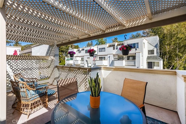 view of patio / terrace featuring outdoor dining space