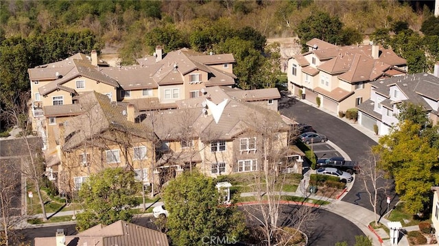 aerial view featuring a residential view