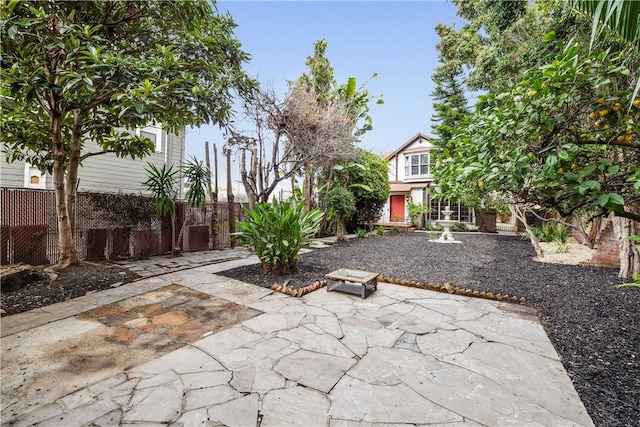 view of patio with fence