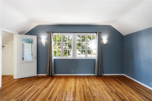 2749 E 17th St, Oakland, CA 94601 - additional living space with vaulted ceiling and wood finished floors