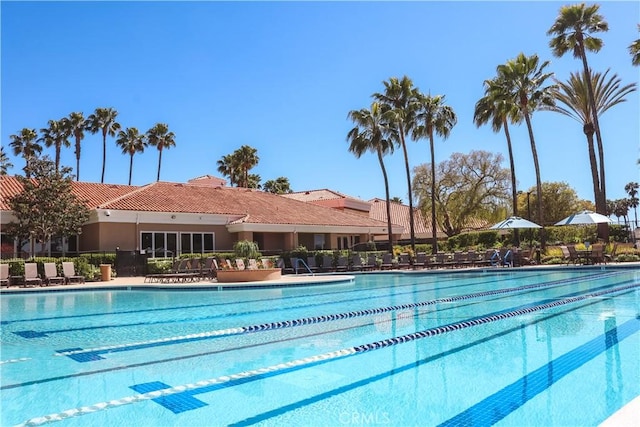 community pool featuring a patio