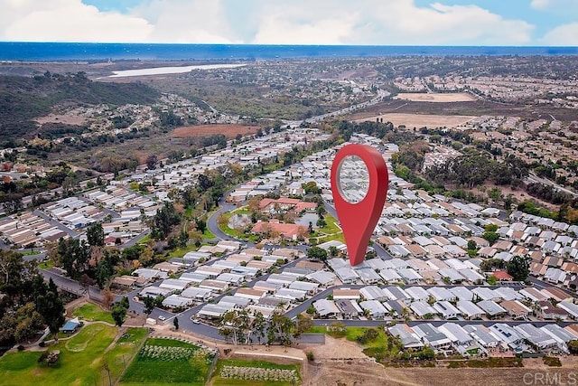 bird's eye view featuring a residential view