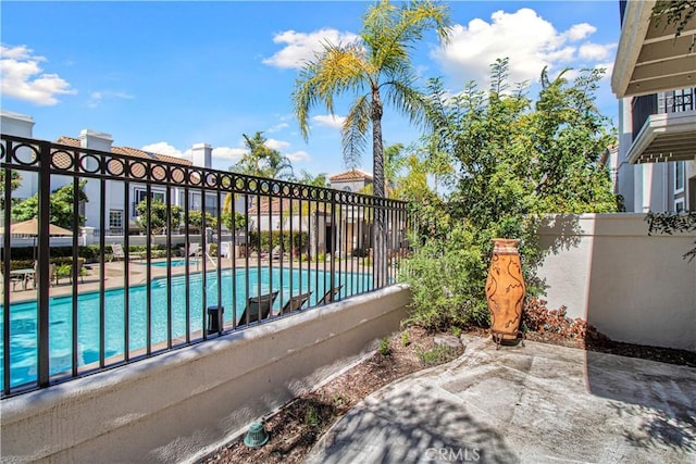 pool with fence