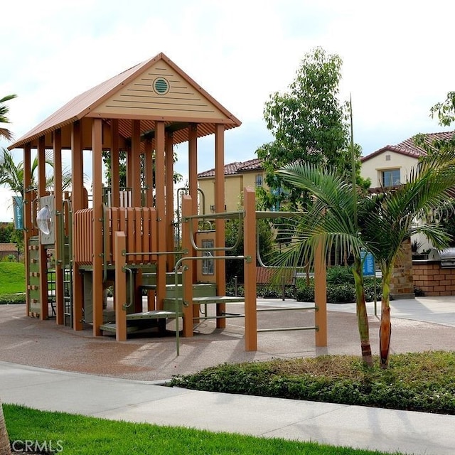 view of community jungle gym