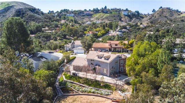 6 Bronco Ln, Bell Canyon, CA 91307 - drone / aerial view featuring a mountain view