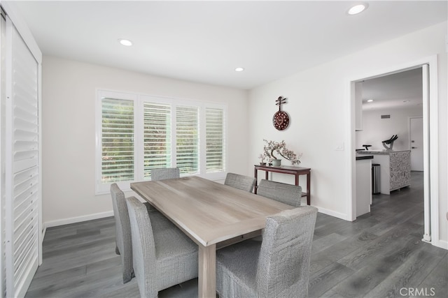 6 Bronco Ln, Bell Canyon, CA 91307 - dining room with dark wood-style flooring, recessed lighting, and baseboards