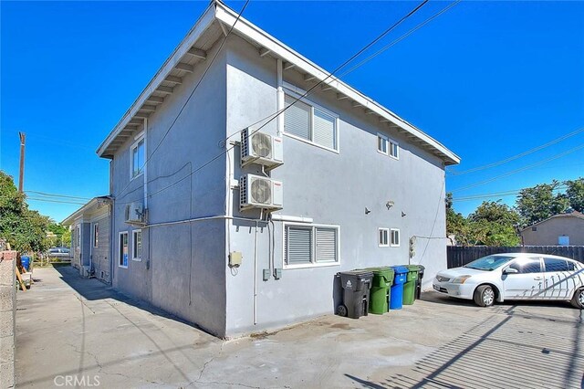 view of home's exterior featuring stucco siding