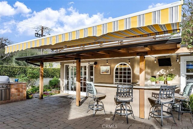 view of patio / terrace with french doors