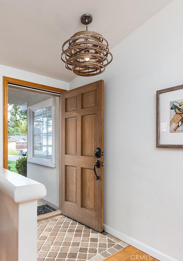 entrance foyer with baseboards