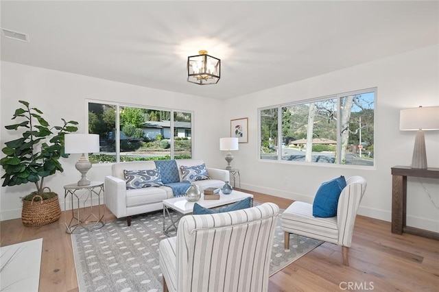 1985 Highland Oaks Dr, Arcadia, CA 91006 - living room with wood finished floors and a chandelier