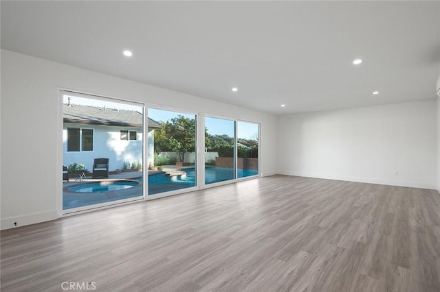 1985 Highland Oaks Dr, Arcadia, CA 91006 - spare room with wood finished floors and recessed lighting