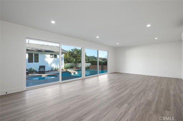 1985 Highland Oaks Dr, Arcadia, CA 91006 - unfurnished room featuring wood finished floors and recessed lighting