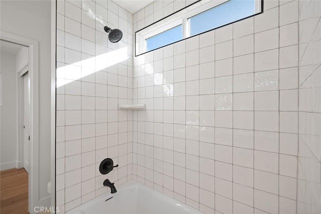 1985 Highland Oaks Dr, Arcadia, CA 91006 - bathroom with bathtub / shower combination and wood finished floors