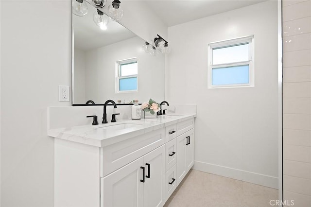 1985 Highland Oaks Dr, Arcadia, CA 91006 - bathroom featuring double vanity and healthy amount of natural light