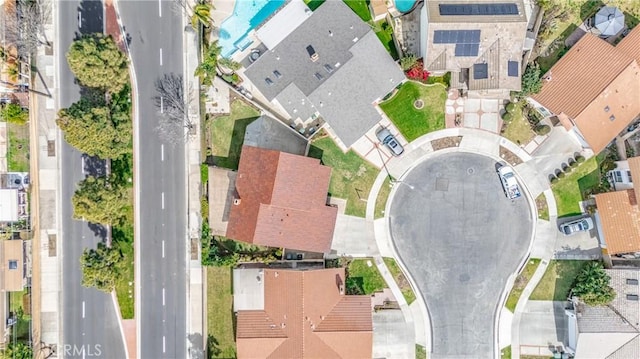 drone / aerial view featuring a residential view