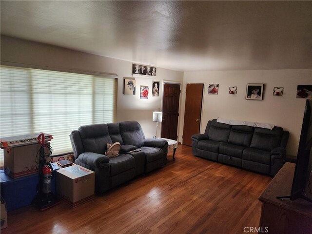 living room featuring wood finished floors