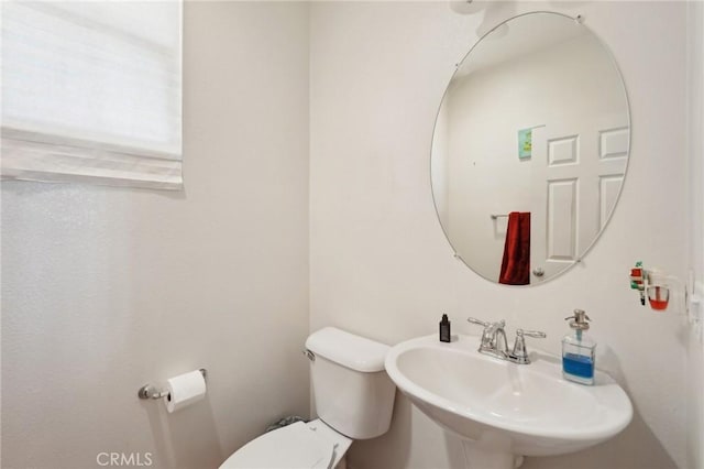 bathroom featuring a sink and toilet