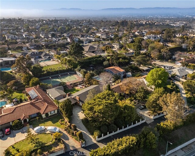 bird's eye view featuring a residential view