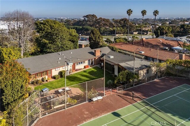 birds eye view of property