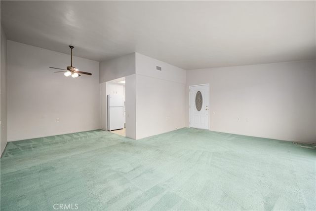 1860 Mckinney Way Unit 21L, Seal Beach, CA 90740 - empty room with a ceiling fan, visible vents, and light colored carpet