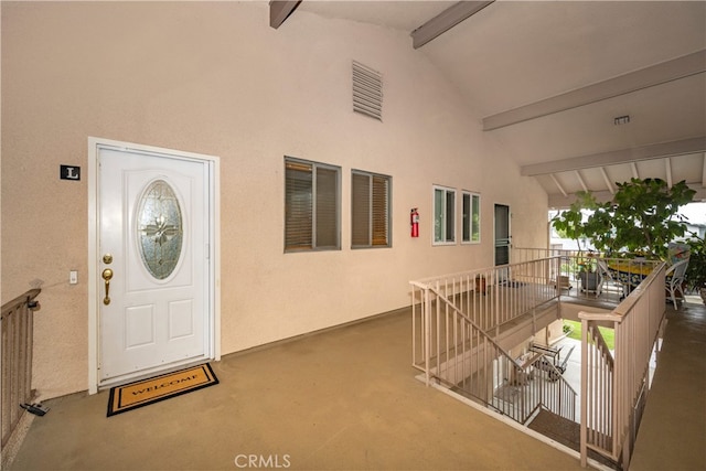 1860 Mckinney Way Unit 21L, Seal Beach, CA 90740 - doorway to property featuring a balcony