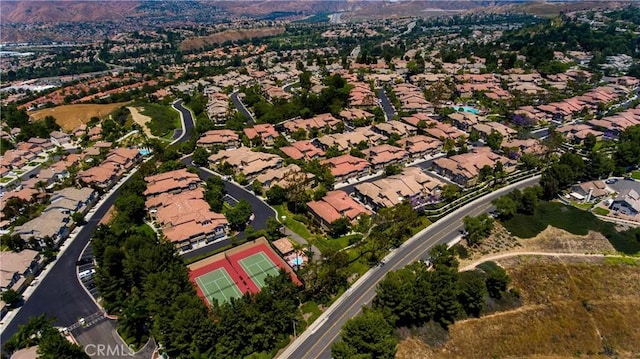 drone / aerial view featuring a residential view