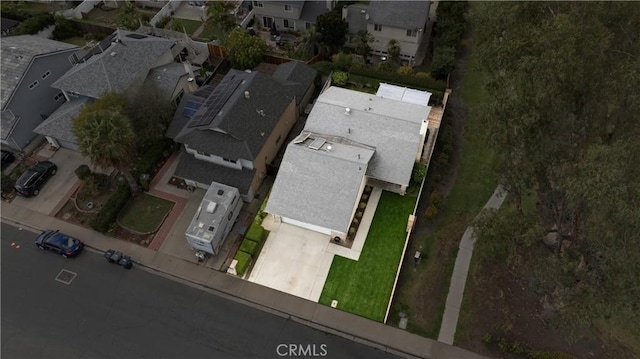 birds eye view of property featuring a residential view