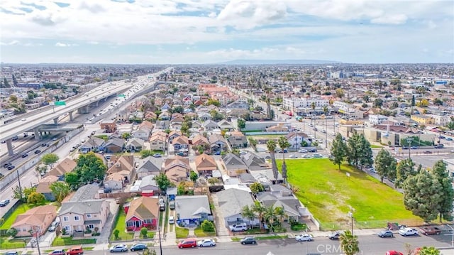 drone / aerial view featuring a residential view