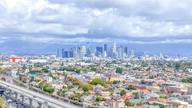 view of city with a mountain view