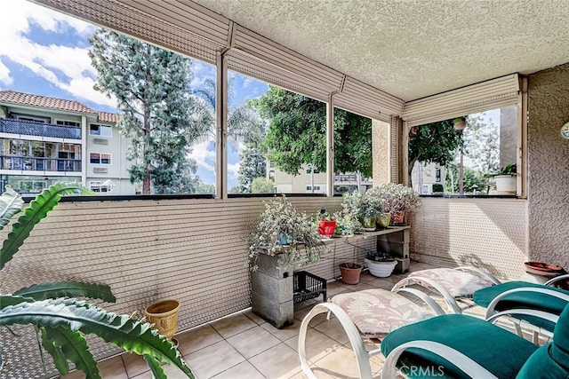 sunroom with plenty of natural light