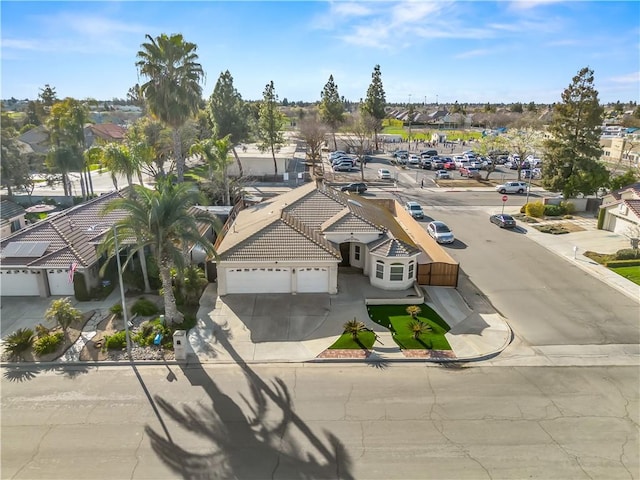 bird's eye view featuring a residential view