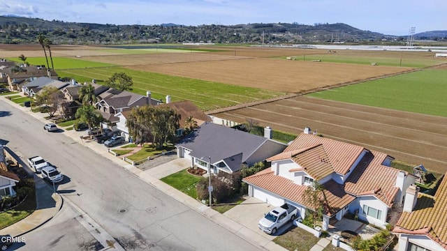 bird's eye view with a residential view and a mountain view