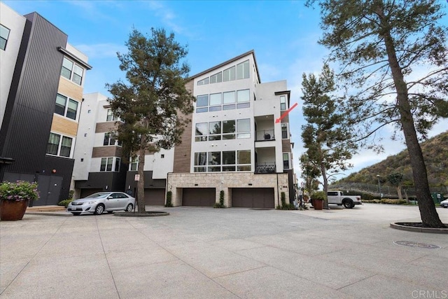 view of property with an attached garage