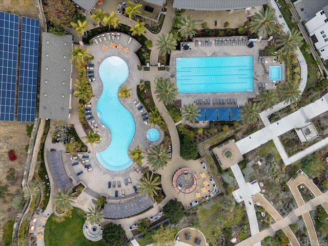 drone / aerial view