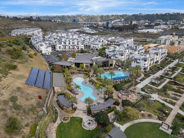 birds eye view of property