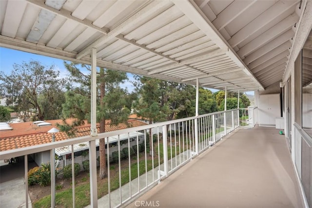 view of balcony