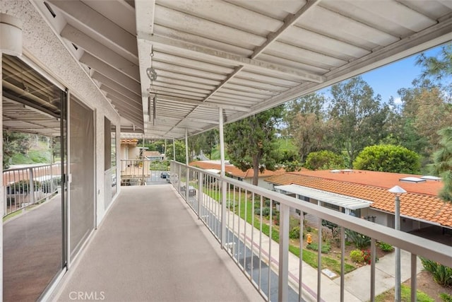 view of patio / terrace featuring a balcony