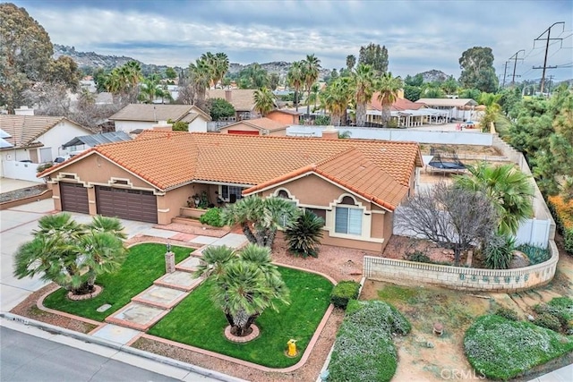 drone / aerial view featuring a residential view