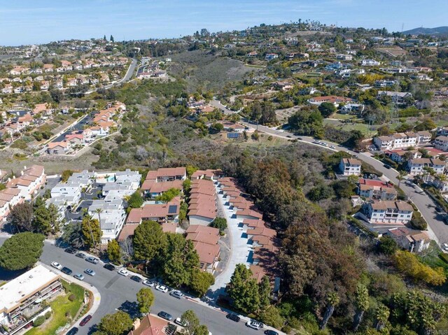 aerial view featuring a residential view