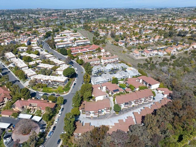 drone / aerial view with a residential view