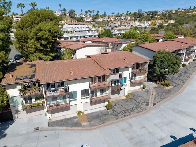 aerial view featuring a residential view