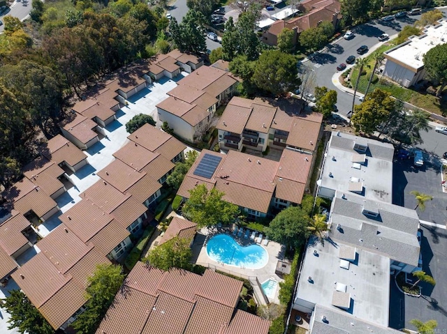 bird's eye view featuring a residential view