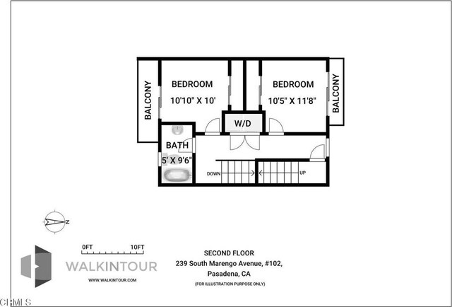 239 S Marengo Ave Unit 102, Pasadena, CA 91101 - view of home floor plan