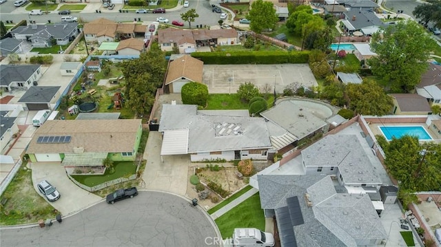 bird's eye view featuring a residential view