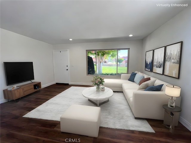 22822 Mesa Way Unit 1, Lake Forest, CA 92630 - living room with recessed lighting and wood finished floors