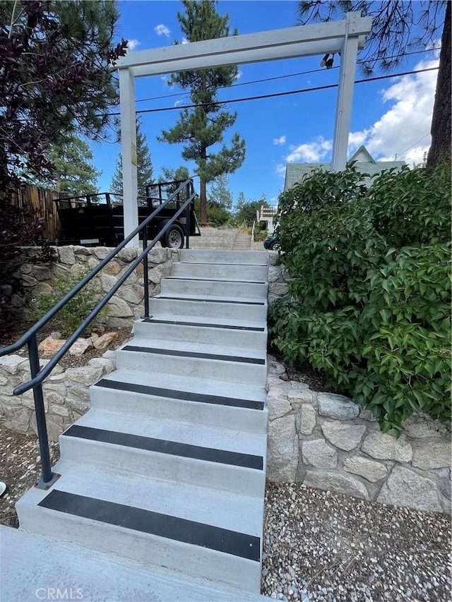 view of staircase