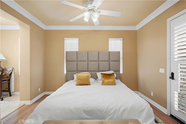 37 Shepard, Irvine, CA 92620 - bedroom featuring crown molding, wood finished floors, and multiple windows