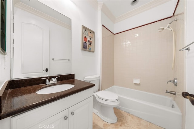 37 Shepard, Irvine, CA 92620 - full bath featuring vanity, shower / bathtub combination, and ornamental molding