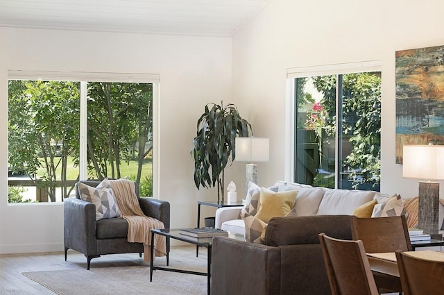 interior space featuring wood finished floors