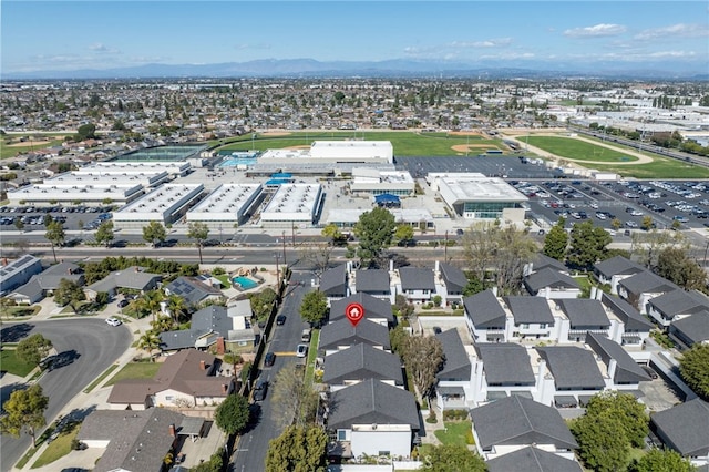 bird's eye view featuring a residential view